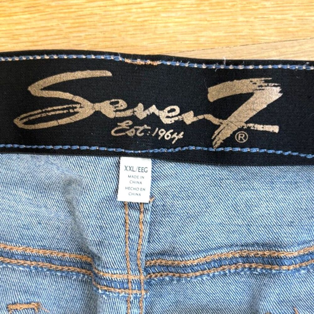 Seven7 Womens Seamless Pull-On Skinny Jeans - Picture 3 of 4